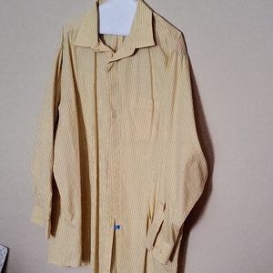 Xl Long sleeve Dockers Dress shirt - Yellow blue stripes